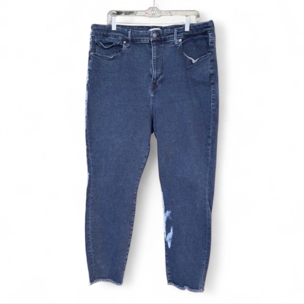 Good American Good Legs Raw Hem Skinny Jeans Women’s Sz 22